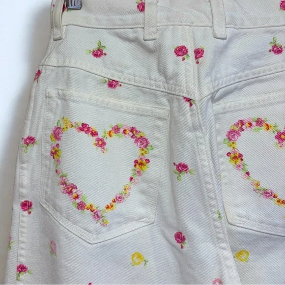 💝 Escada by Margareth Ley Vintage Floral Jeans- Rare 1980s/90s - Picture 8 of 12